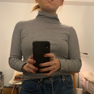 MUJI Striped Turtleneck